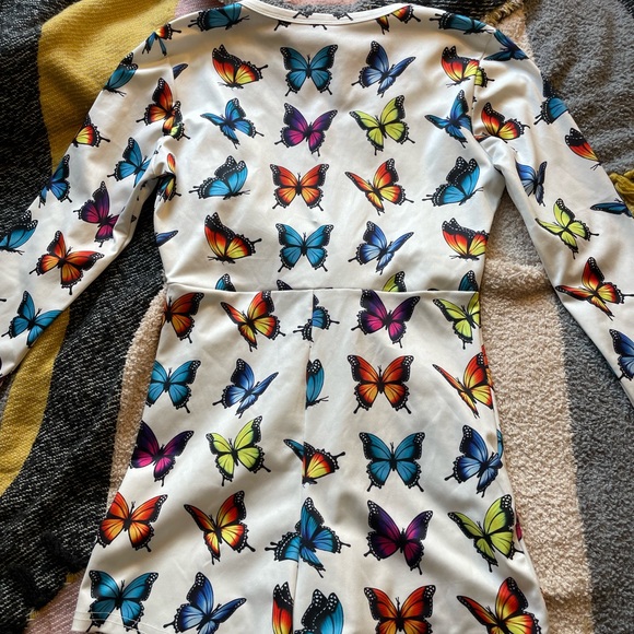 Y2K Rainbow Butterfly Romper - Picture 4 of 9